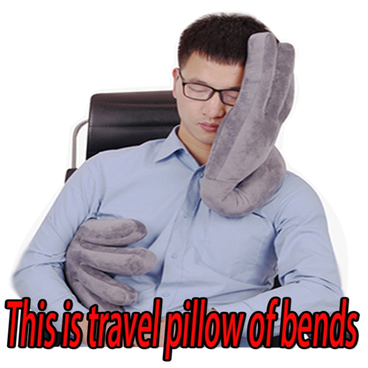 LC-07 Travel Head Pillow Car Headrest Office Lunch Break Pillow(Gray) - Cushions & Pillows by PMC TechLife | Online Shopping South Africa | PMC TechLife | Buy Now Pay Later Mobicred