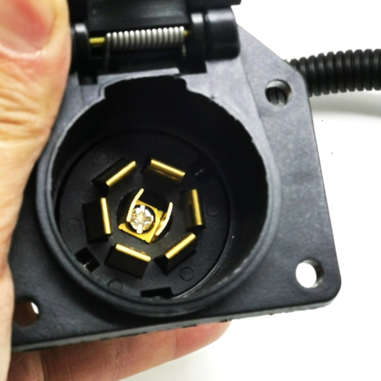 VS170U-L 4P Flat Plug To Turn 7P Trailer Socket Universal Car Power Socket Adapter US Plug - Terminal connectors by PMC TechLife | Online Shopping South Africa | PMC TechLife | Buy Now Pay Later Mobicred