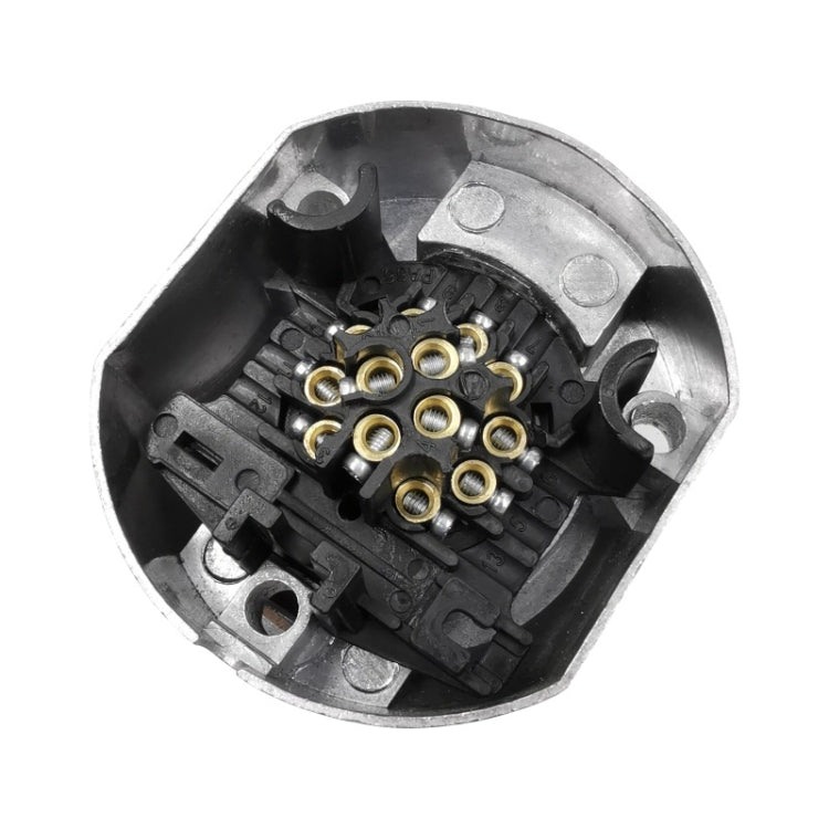 VS1131E 13P 12V Aluminum Alloy Trailer Plug Socket EU Plug - Terminal connectors by PMC TechLife | Online Shopping South Africa | PMC TechLife | Buy Now Pay Later Mobicred