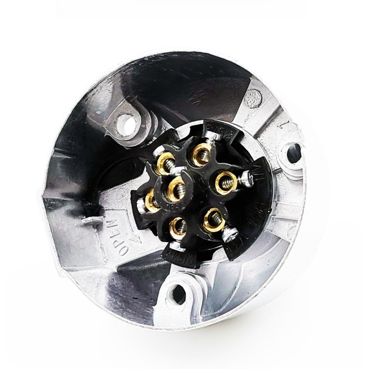 2 PCS VS171E-R 7P 12V Aluminum Alloy Truck RV Trailer Plug Socket Car Modified Socket EU Plug - Terminal connectors by PMC TechLife | Online Shopping South Africa | PMC TechLife | Buy Now Pay Later Mobicred