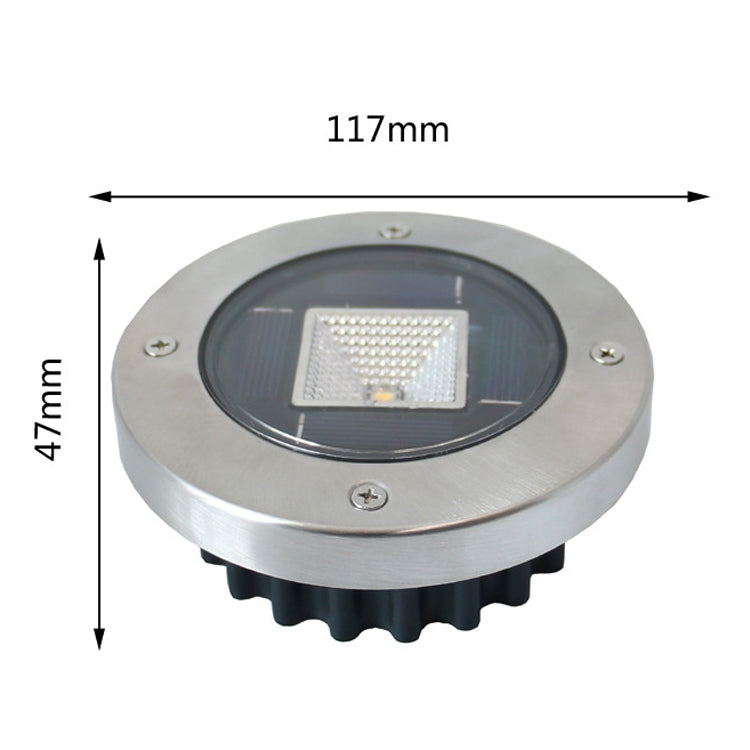 Outdoor Solar Buried Light Household Garden Grass Ground Waterproof Lamp(Warm Light) - Buried Lights by PMC TechLife | Online Shopping South Africa | PMC TechLife