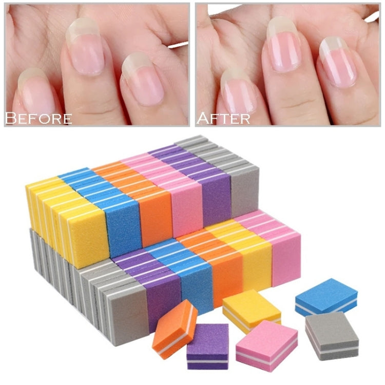 50 PCS 35x25x12mm EVA Small Square Sponge Nail File Random Colour Delivery - Grinding Tools & Accessories by PMC Jewellery | Online Shopping South Africa | PMC Jewellery | Buy Now Pay Later Mobicred