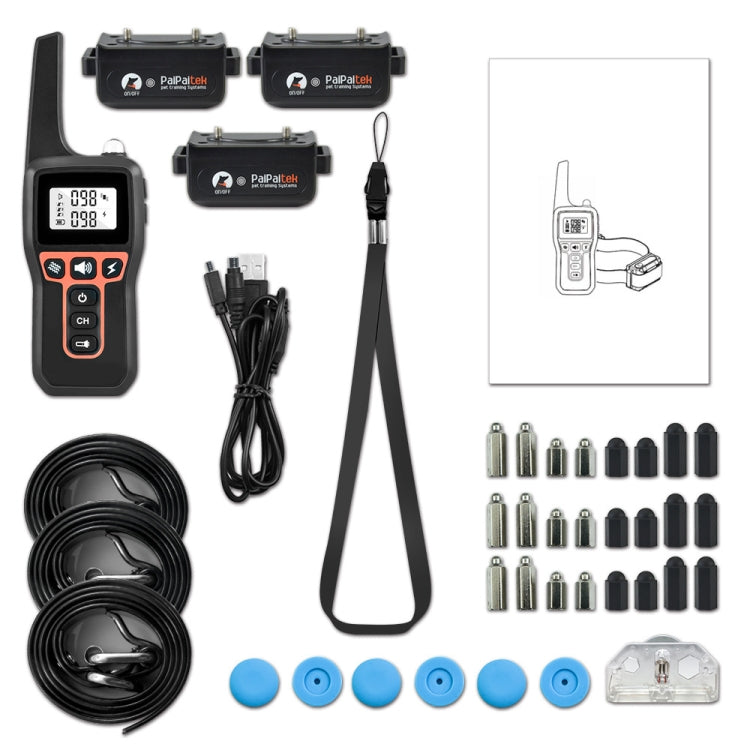 PaiPaitek PD529-3 Remote Control Dog Training Device Voice Control Barking Stopper Electronic Collar Dog Training Device - free shipping - PMC TechLife - Order now!