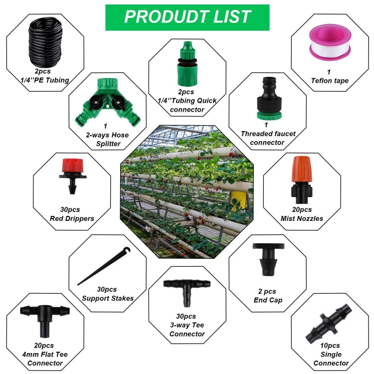 149 In 1 30m Adjustable Dripper DIY Automatic Watering Device Drip Irrigation Kit - Watering & Irrigation by PMC TechLife | Online Shopping South Africa | PMC TechLife | Buy Now Pay Later Mobicred
