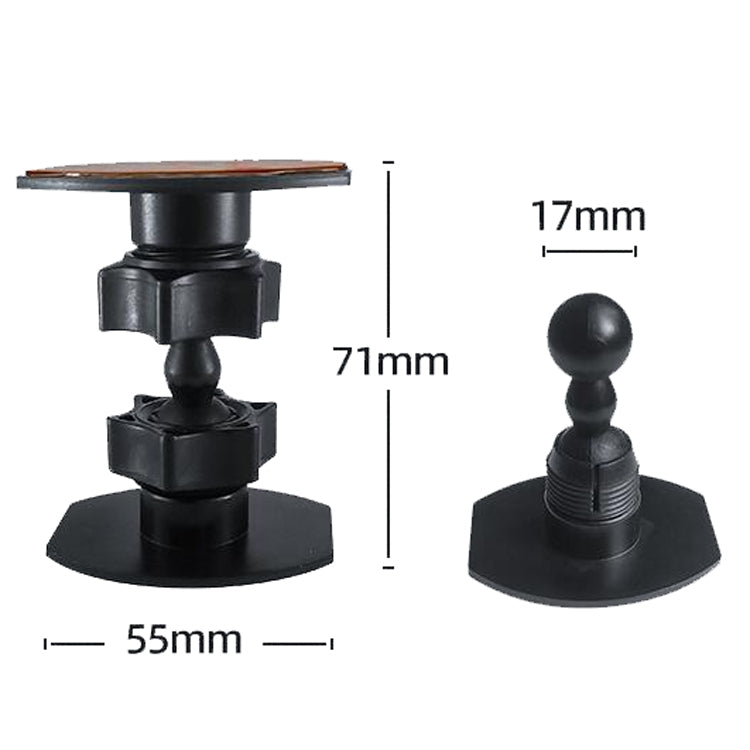 Mini Gimbal Camera Bracket Desktop Mobile Phone Bracket Recorder Car Bracket Dual Attachment Mount - Car Holders by PMC Jewellery | Online Shopping South Africa | PMC Jewellery | Buy Now Pay Later Mobicred