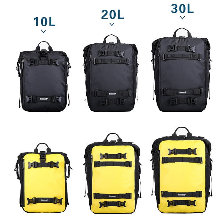Rhinowalk Multi-Function Motorcycle Rear Seat Bag Combination Rear Shelf Pannier, Colour: Yellow 10L - free shipping - PMC TechLife - Order now!