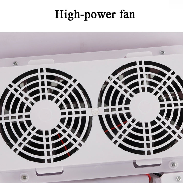 80W Nail Vacuum Cleaner Desktop Fan Vacuum Cleaner,EU Plug(White) - Nail Art Equipment by PMC TechLife | Online Shopping South Africa | PMC TechLife