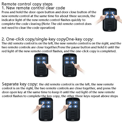 2 PCS Electric Roller Shutter Waterproof Copy Universal Remote Controller Garage Door Remote Control Key(315MHz) - Universal by PMC Jewellery | Online Shopping South Africa | PMC Jewellery