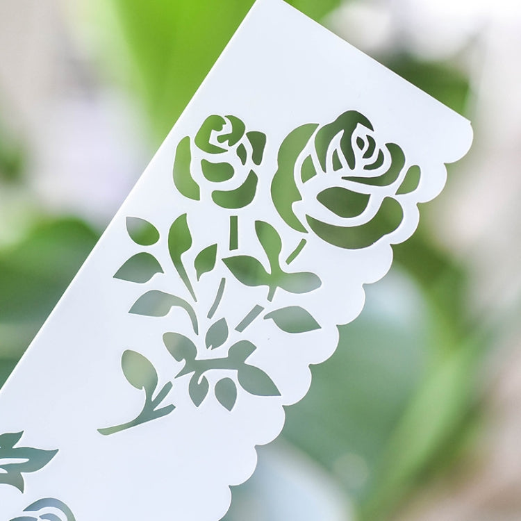 HB-9 Long Series 8 in 1 Drawing Ruler Hand Account Multi-Function Hollow Flower Edge Filling Template(Flowers) - Rulers by PMC TechLife | Online Shopping South Africa | PMC TechLife | Buy Now Pay Later Mobicred