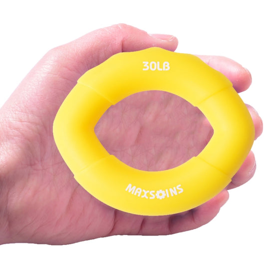 MAXSOINS MXO-009898 Silicone Finger Exercise Grip Device Olive Shape Rehabilitation Finger Pinch Device, Specification: 30LB(Yellow) - Fitness Equipments by PMC Jewellery | Online Shopping South Africa | PMC Jewellery | Buy Now Pay Later Mobicred