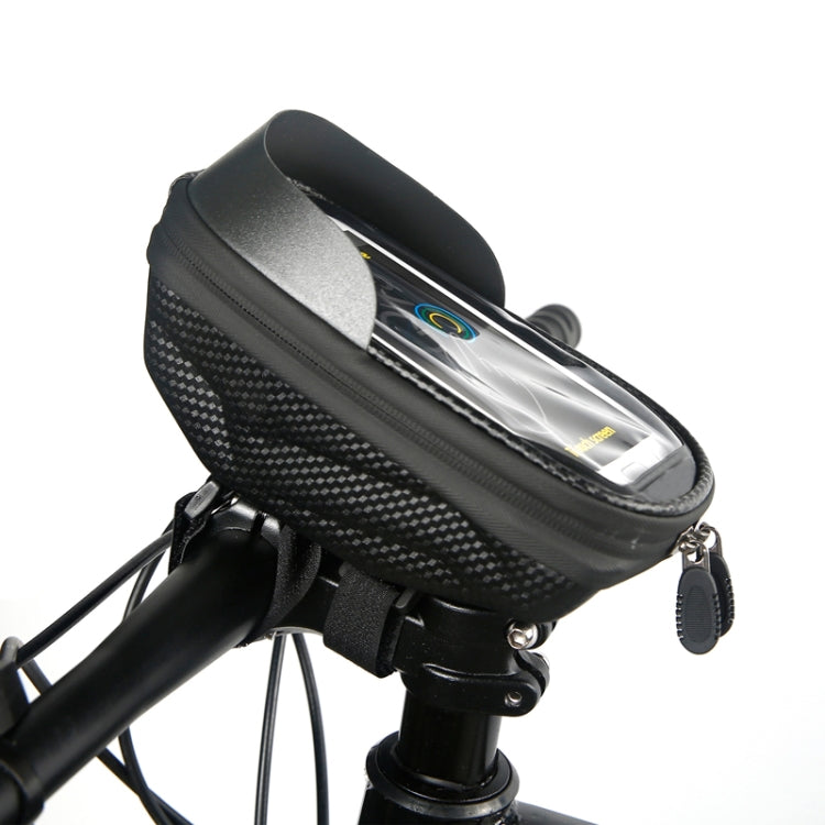 B22 Bicycle EVA Hard Shell Handlebar Bag Touch Screen Waterproof Mobile Phone Bag(Black) - Bicycle Bags by PMC TechLife | Online Shopping South Africa | PMC TechLife | Buy Now Pay Later Mobicred
