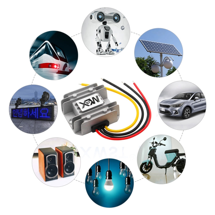 XWST DC 12/24V To 5V Converter Step-Down Vehicle Power Module, Specification: 12/24V To 5V 10A Large Aluminum Shell -  by PMC TechLife | Online Shopping South Africa | PMC TechLife | Buy Now Pay Later Mobicred