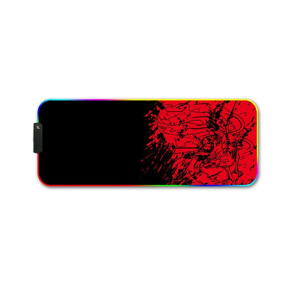 300x350x4mm F-01 Rubber Thermal Transfer RGB Luminous Non-Slip Mouse Pad(Red Fox) - Mouse Pads by PMC Jewellery | Online Shopping South Africa | PMC Jewellery | Buy Now Pay Later Mobicred