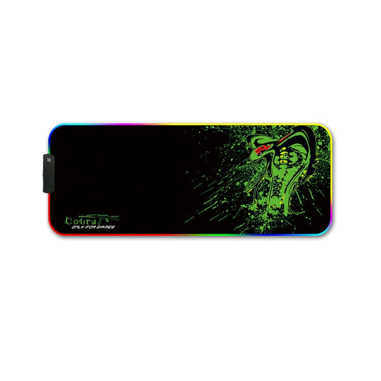 300x800x3mm F-01 Rubber Thermal Transfer RGB Luminous Non-Slip Mouse Pad(Brontosaurus) - Mouse Pads by PMC Jewellery | Online Shopping South Africa | PMC Jewellery | Buy Now Pay Later Mobicred