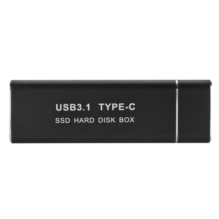 F018C M.2 NGFF To USB3.1 SSD Solid Aluminum Type-C Mobile Hard Drive Enclosure(Black) - HDD Enclosure by PMC TechLife | Online Shopping South Africa | PMC TechLife | Buy Now Pay Later Mobicred