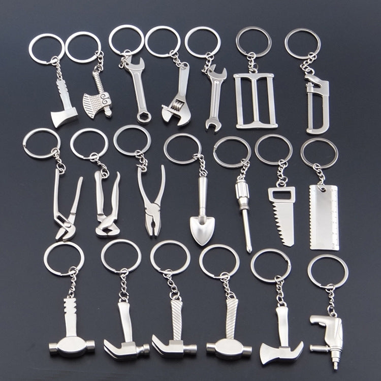 10 PCS Tool Metal Keychain Car Key Ring Pendant, Colour: H-395 Double Head Wrench - Key Rings by PMC Jewellery | Online Shopping South Africa | PMC Jewellery | Buy Now Pay Later Mobicred