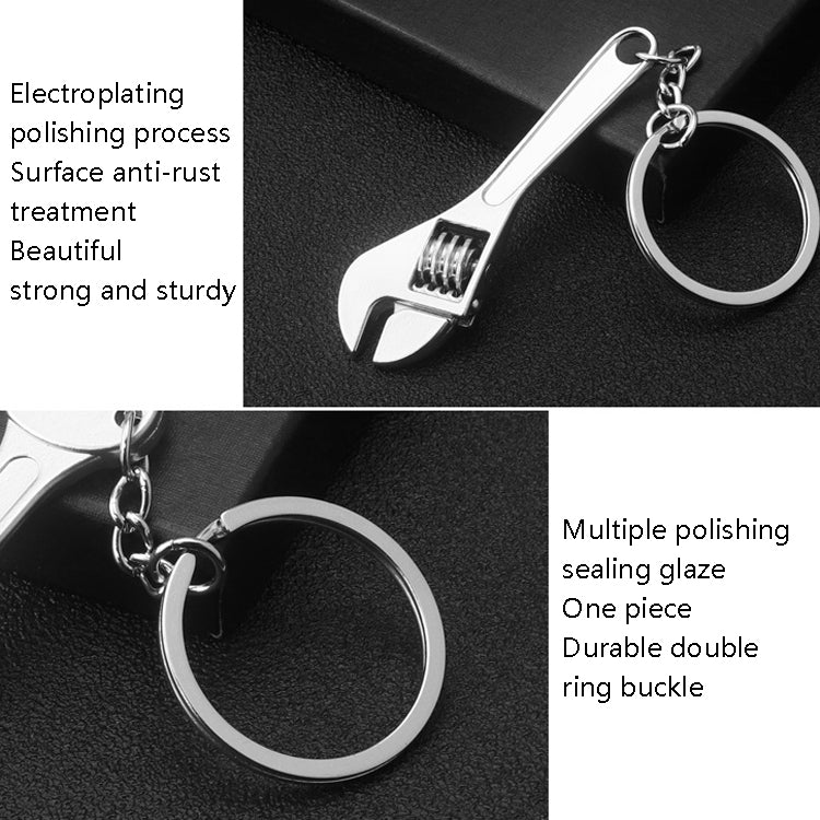 10 PCS Tool Metal Keychain Car Key Ring Pendant, Colour: H-387 Hammer - Key Rings by PMC Jewellery | Online Shopping South Africa | PMC Jewellery | Buy Now Pay Later Mobicred