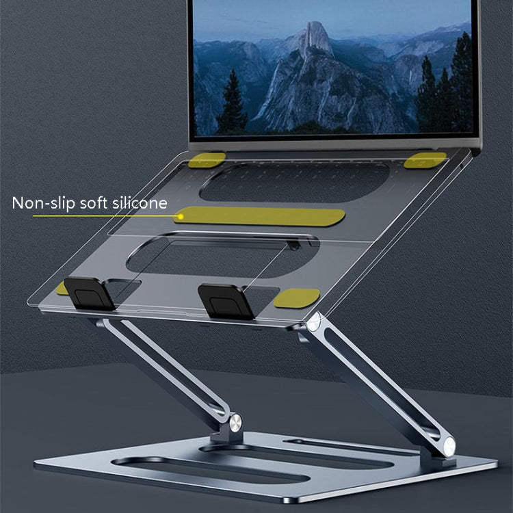 Oatsbasf Z08 Metal Notebook Support Adjustable Desktop Increase Notebook Stand(Gray) - free shipping - PMC Jewellery - Order now!