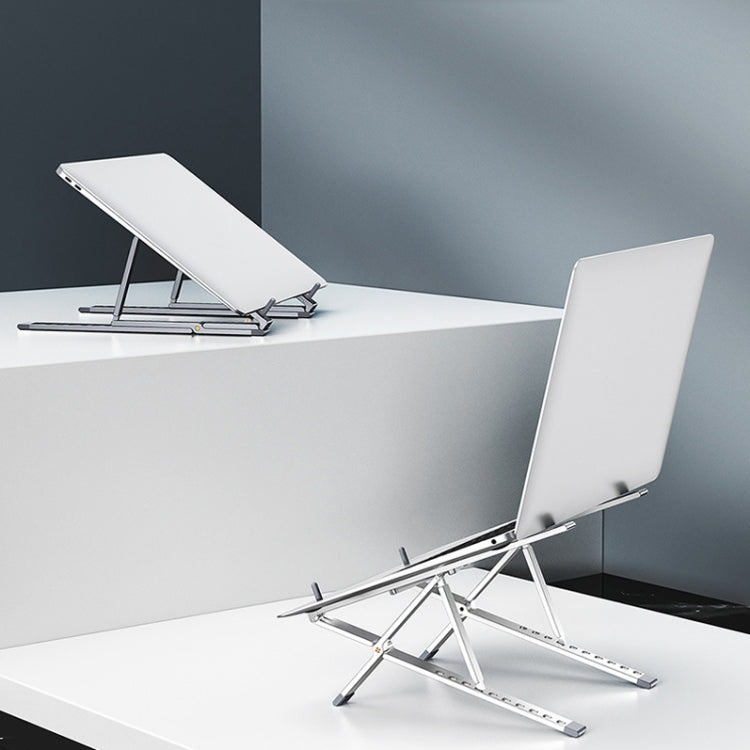 Oatsbasf Z02 Laptop Increasing Cooling Bracket Aluminum Alloy Desktop Adjustable Bracket(Silver) - free shipping - PMC Jewellery - Order now!