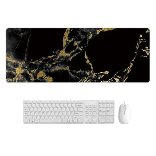 300x800x5mm Marbling Wear-Resistant Rubber Mouse Pad(Black Gold Marble) - Mouse Pads by PMC Jewellery | Online Shopping South Africa | PMC Jewellery | Buy Now Pay Later Mobicred