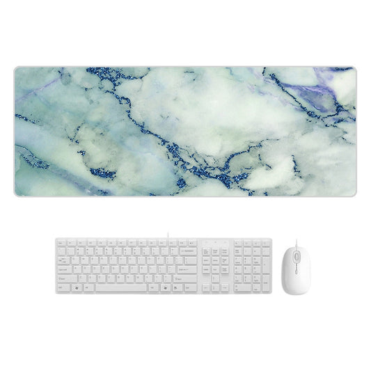 400x900x4mm Marbling Wear-Resistant Rubber Mouse Pad(Blue Crystal Marble) - Mouse Pads by PMC Jewellery | Online Shopping South Africa | PMC Jewellery | Buy Now Pay Later Mobicred