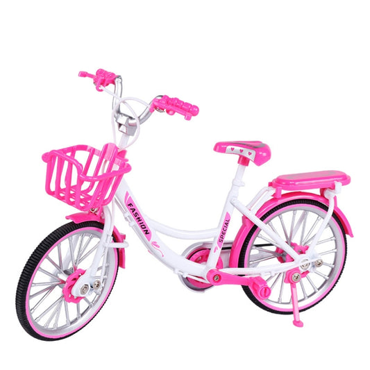 1:8 Scale Simulation Alloy Bicycle Model Mini Bicycle Toy Decoration(Road Bike-Pink) - Model Toys by PMC Jewellery | Online Shopping South Africa | PMC Jewellery