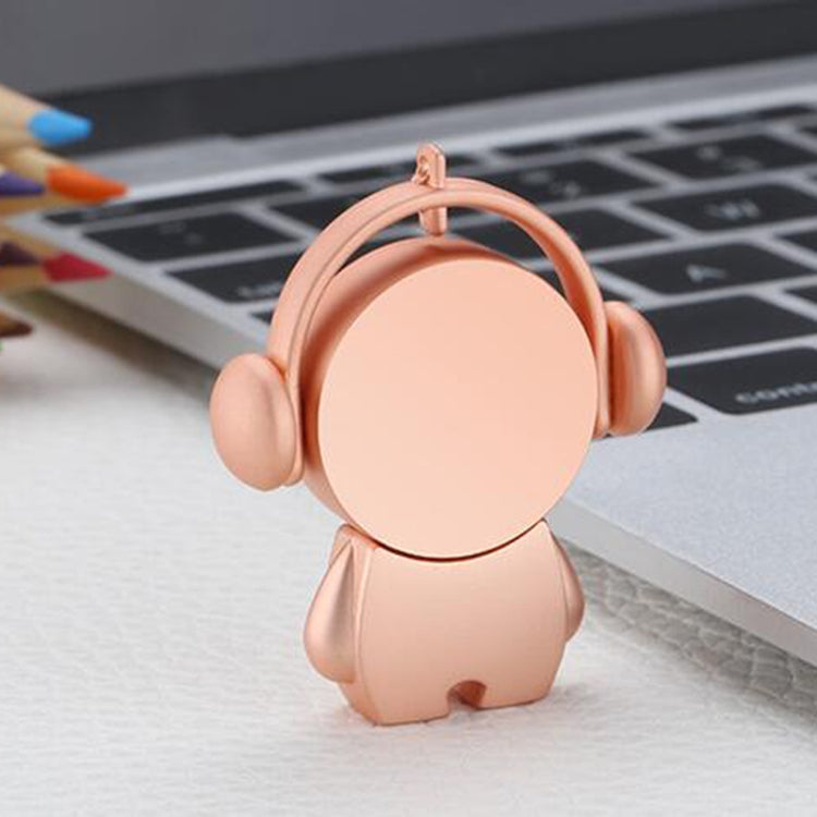 Y01 Metal Musician Car Cartoon Style U Disk, Capacity: 64GB(Rose Gold) - USB Flash Drives by PMC Jewellery | Online Shopping South Africa | PMC Jewellery | Buy Now Pay Later Mobicred