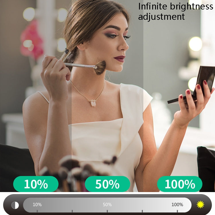 14 LEDs Mirror Front Light Dimmable Makeup Mirror USB Touch Control Light(White Light) - Night Lights by PMc TechLife | Online Shopping South Africa | PMc TechLife | Buy Now Pay Later Mobicred
