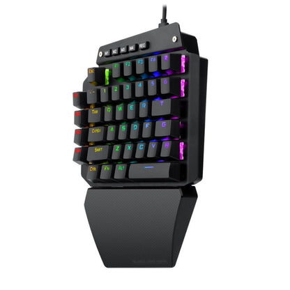 K700 44 Keys RGB Luminous Switchable Axis Gaming One-Handed Keyboard, Cable Length: 1m(Black Shaft) - Wired Keyboard by PMC Jewellery | Online Shopping South Africa | PMC Jewellery | Buy Now Pay Later Mobicred