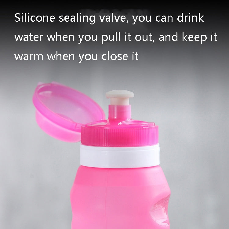 XC-282 600ml Silicone Folding Cup Out Camping Cycling Sports Kettle(Grapefruit Color) - Kettles by PMC TechLife | Online Shopping South Africa | PMC TechLife | Buy Now Pay Later Mobicred
