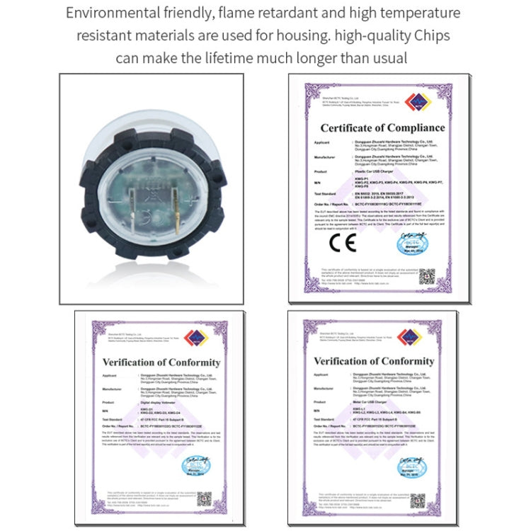 2 In 1 Modified Car Double Digital Voltage Current Table Measuring Instrument(Green Light) - Clocks & Car Meters by PMC TechLife | Online Shopping South Africa | PMC TechLife | Buy Now Pay Later Mobicred