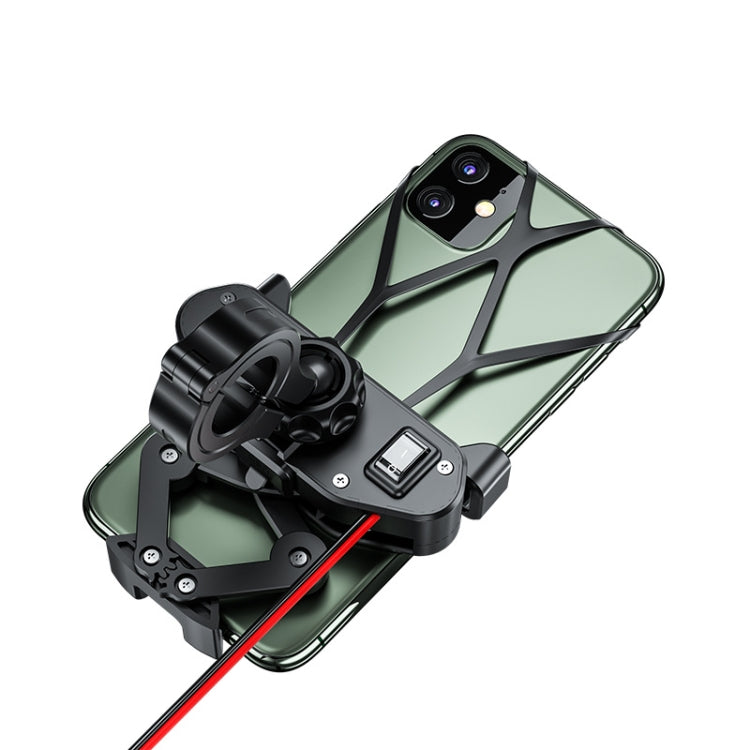 M10 2.4A Charging Version Kewig Motorcycle Electric Car Mobile Phone Navigation Waterproof Bracket - Holder by Kewig | Online Shopping South Africa | PMC Jewellery | Buy Now Pay Later Mobicred