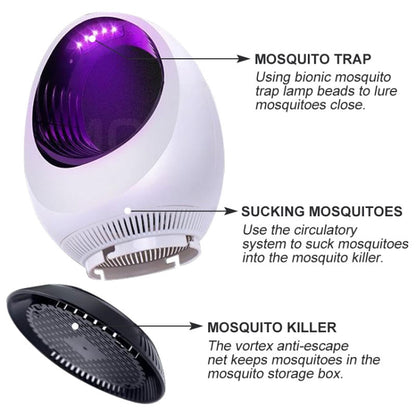 168 LED Photocatalyst Mosquito Killer Lamp Household Mosquito Catching Lamp(White) - Repellents by PMC Jewellery | Online Shopping South Africa | PMC Jewellery | Buy Now Pay Later Mobicred