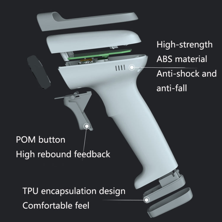 Deli 14881S Handheld Scanner Supermarket Express Single Wireless Scanner(White) - Portable Scanner by Deli | Online Shopping South Africa | PMC Jewellery | Buy Now Pay Later Mobicred