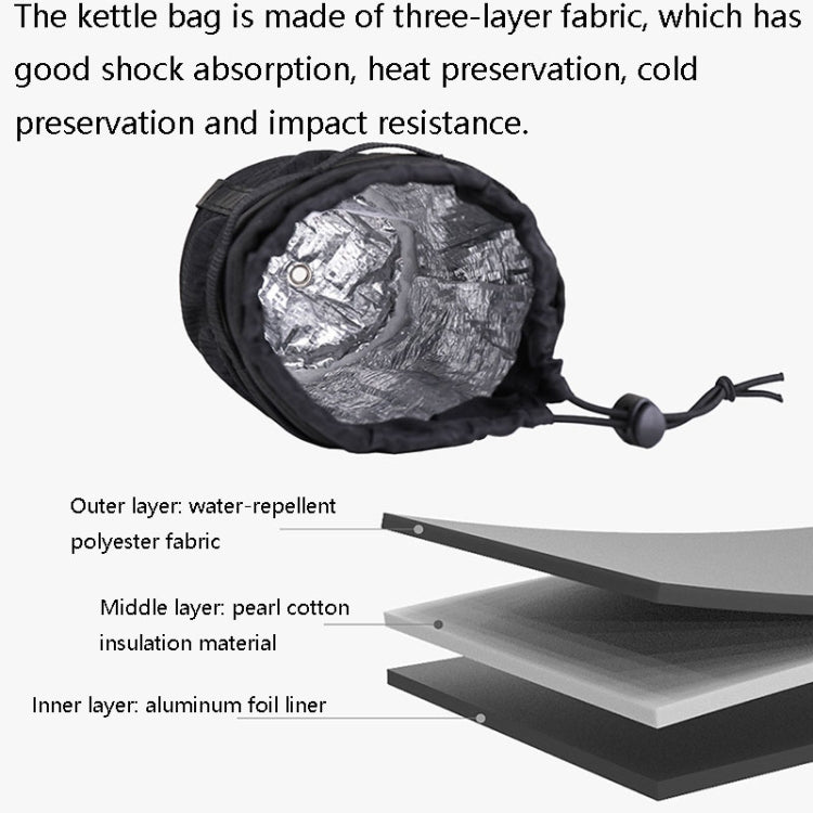 Rhinowalk RK9100B Riding Insulation Water Bottle Bag Portable Bicycle Kettle Tool Package(Black) - free shipping - PMC TechLife - Order now!
