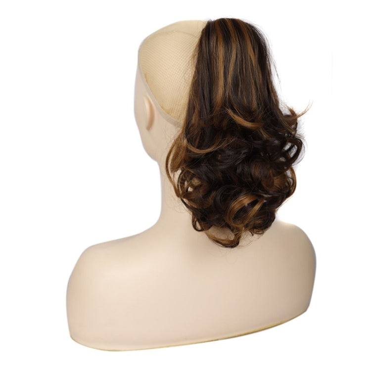 Women Curly Hair Short Ponytail Wig With Shark Clip(12H24 #) - free shipping - PMC TechLife - Order now!