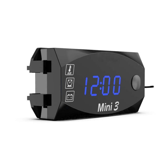 Voltage Clock And Temperature 3 In 1 LED Electronic Meter Large-Screen Digital Display Waterproof And Dustproof Voltmeter(Blue Light) - Electrical Instruments by PMC Jewellery | Online Shopping South Africa | PMC Jewellery | Buy Now Pay Later Mobicred