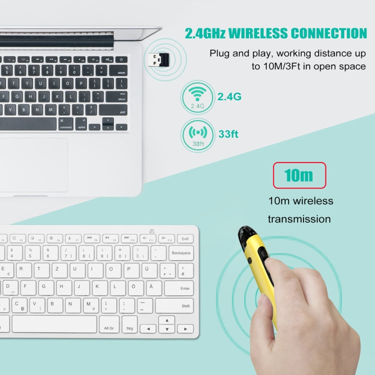 PR-A19 2.4GHz Wireless Charging Bluetooth Mouse Pen Type Shining Quiet Mouse(Blue) - Wireless Mice by PMC Jewellery | Online Shopping South Africa | PMC Jewellery | Buy Now Pay Later Mobicred