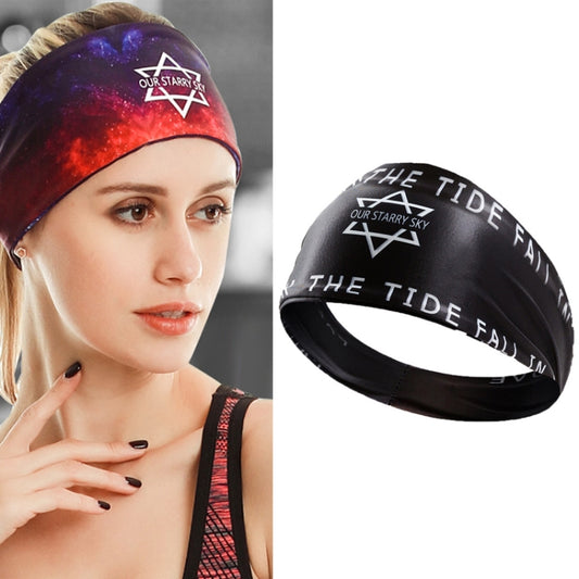 Sports Fitness Antiperspirant Headband Sweat-Absorbent Headband Sweatband(Letters) - Sweatband by PMC Jewellery | Online Shopping South Africa | PMC Jewellery