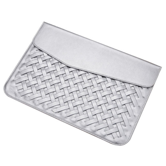 Hand-Woven Computer Bag Notebook Liner Bag, Applicable Model: 11 inch (A1370 / 1465)(Silver) - 10 - 11 inch by PMC Jewellery | Online Shopping South Africa | PMC Jewellery | Buy Now Pay Later Mobicred