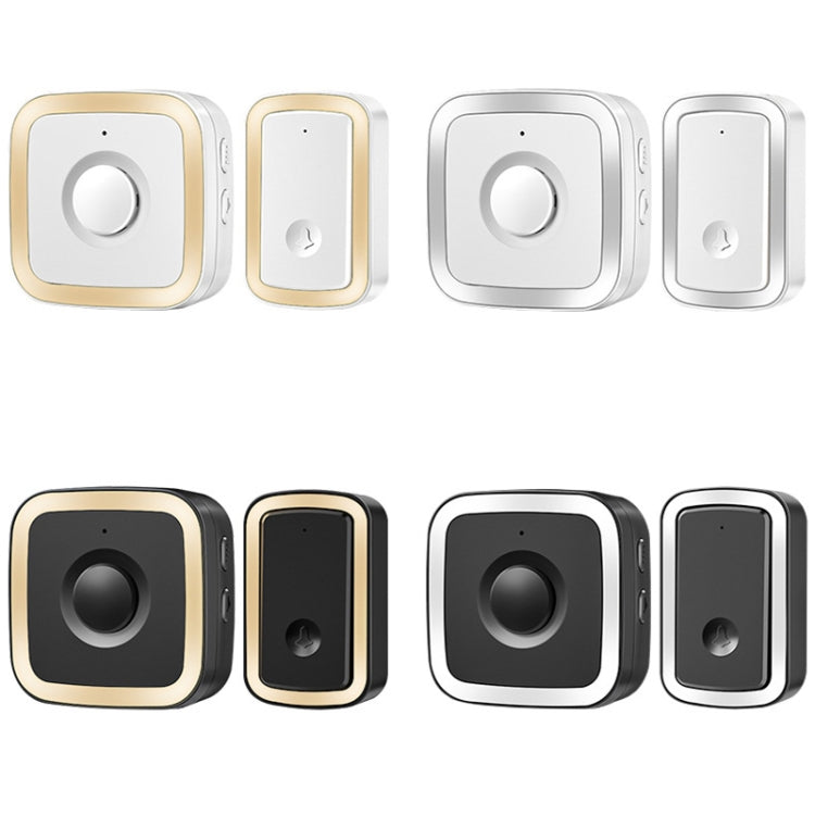 CACAZI A58 1 For 1 Smart Wireless Doorbell without Battery, Plug:US Plug(Silver) - Wireless Doorbell by CACAZI | Online Shopping South Africa | PMC TechLife | Buy Now Pay Later Mobicred