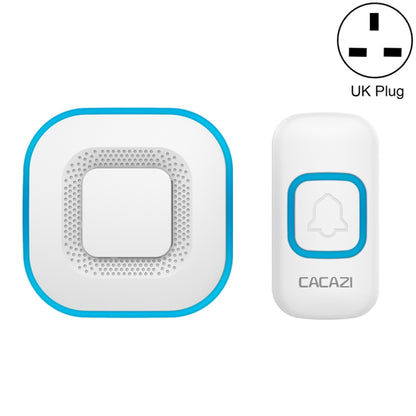 CACAZI V028F Wireless Music Doorbell without Battery, Plug:UK Plug(White) - Wireless Doorbell by CACAZI | Online Shopping South Africa | PMC Jewellery