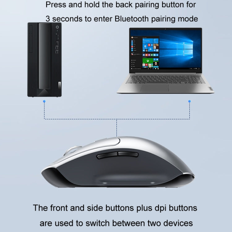 Lenovo ThinkBook Bluetooth Wireless Dual Mode Interactive Design Mouse(Creator) - free shipping - PMC Jewellery - Order now!