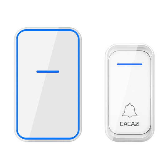 CACAZI Home Smart Digital Wireless Doorbell Remote Electronic Doorbell Elderly Pager, Style: US Plug(White) - Wireless Doorbell by CACAZI | Online Shopping South Africa | PMC Jewellery | Buy Now Pay Later Mobicred