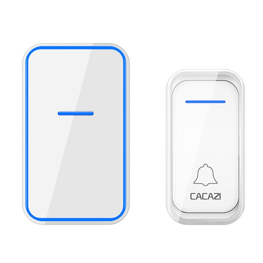 CACAZI Home Smart Digital Wireless Doorbell Remote Electronic Doorbell Elderly Pager, Style: UK Plug(White) - Wireless Doorbell by CACAZI | Online Shopping South Africa | PMC Jewellery