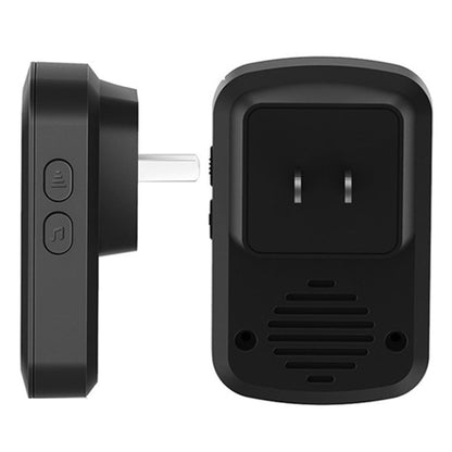 CACAZI M20 1 For 3 Split Type Door Opening Sensor Reminder Smart Wireless Doorbell Alarm, Style: EU Plug(Black) - Wireless Doorbell by CACAZI | Online Shopping South Africa | PMC Jewellery