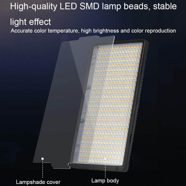 1008 LEDs Stepless Adjustment Live Fill Light Reversible Photography Soft Light, EU Plug(14 inch) -  by PMC TechLife | Online Shopping South Africa | PMC TechLife | Buy Now Pay Later Mobicred