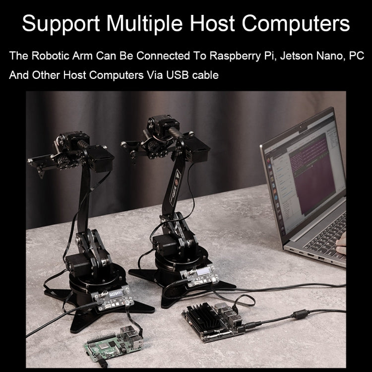 Waveshare High-Torque Serial Bus Servo, Desktop Robotic Arm Kit, Based On ESP32, 5-DOF, Plug:EU Plug - free shipping - PMC Jewellery - Order now!