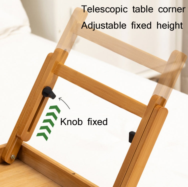 741ZDDNZ Bed Use Folding Height Adjustable Laptop Desk Dormitory Study Desk, Specification: Small 56cm - Laptop Stand by PMC Jewellery | Online Shopping South Africa | PMC Jewellery | Buy Now Pay Later Mobicred