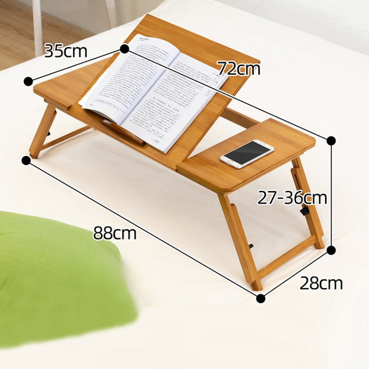 741ZDDNZ Bed Use Folding Height Adjustable Laptop Desk Dormitory Study Desk, Specification: Large 88cm - Laptop Stand by PMC Jewellery | Online Shopping South Africa | PMC Jewellery | Buy Now Pay Later Mobicred